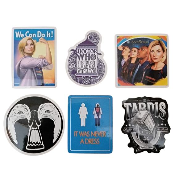 Doctor Who Stickers Lot 50 Stocking Stuffer Tardis Time Lord Daleks Whovian Gift - Picture 9 of 10